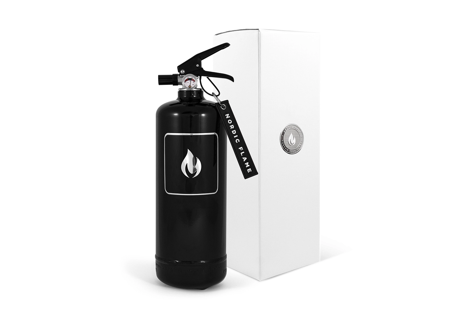 Nordic Flame | Feuerlöscher 2kg | Schwarz