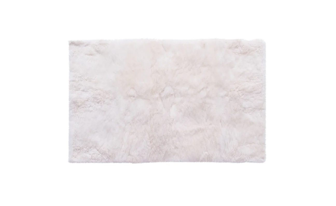 WEICH Couture Alpaca Teppich | EDWIN | Pearl White - 240 x 170 cm