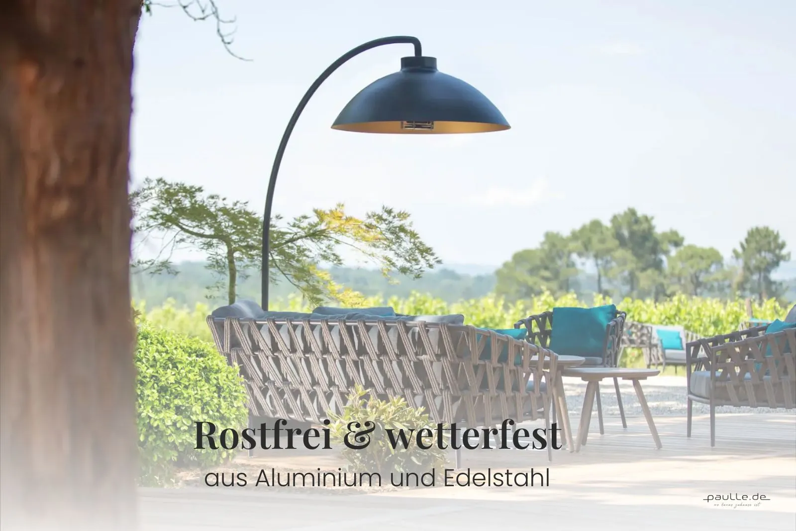 Heatsail Dome | Infrarot-Heizstrahler | Bogenlampe | Schwarz | inkl. Bluetooth Lautsprecher |  inkl. 4 Rollen