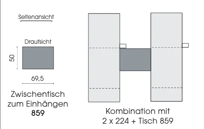 bullfrog Lettino | 2x Outdoor Funktionsliegen mit Tischauflage | Zen Terracotta