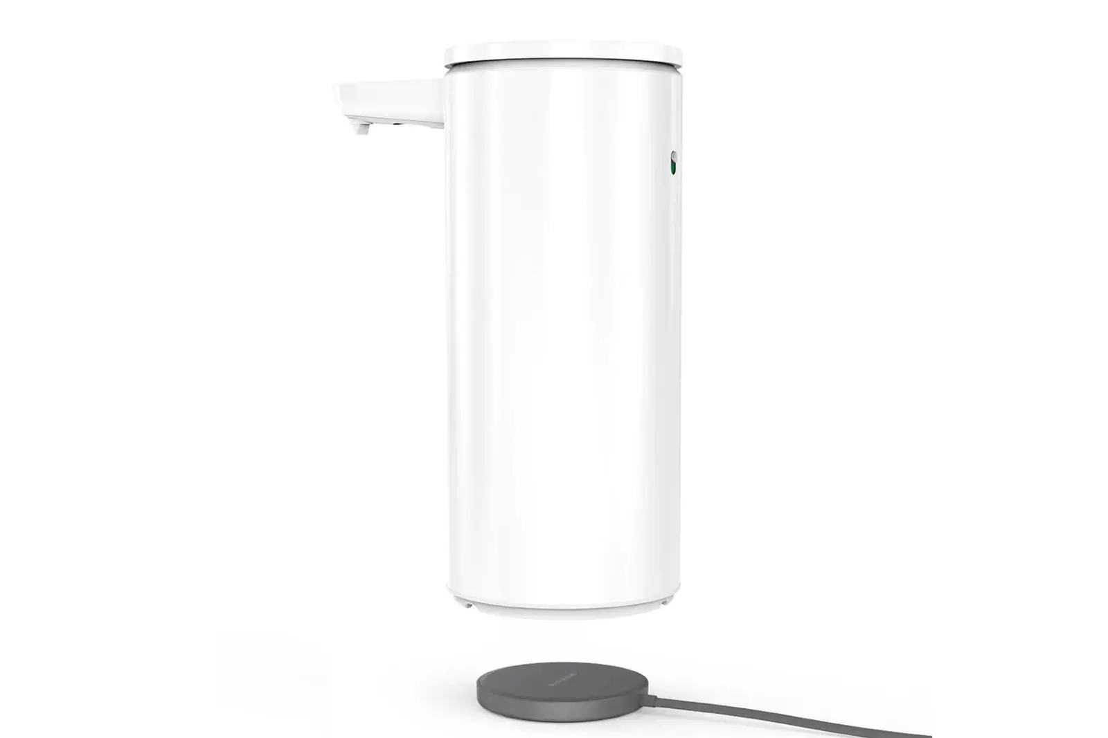 simplehuman Sensorspender | Flüssigseife | Edelstahl weiß 414 ml mit Caddy